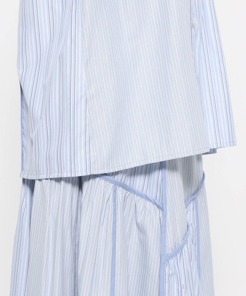 HARE（ハレ）の「パッチワークアソートガラシャツ(HARE)（シャツ/ブラウス・レディース・ライトブルー/ブラック・FREE）」の14枚目の写真