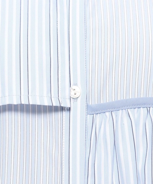 HARE（ハレ）の「パッチワークアソートガラシャツ(HARE)（シャツ/ブラウス・レディース・ライトブルー/ブラック・FREE）」の17枚目の写真