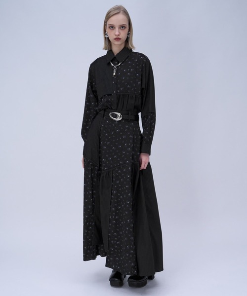 HARE（ハレ）の「パッチワークアソートガラシャツ(HARE)（シャツ/ブラウス・レディース・ライトブルー/ブラック・FREE）」の18枚目の写真