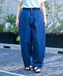 D.M.G. | [D.M.G / ディーエムジー] 6.5ozデニム サイドプリーツパンツ(デニムパンツ)