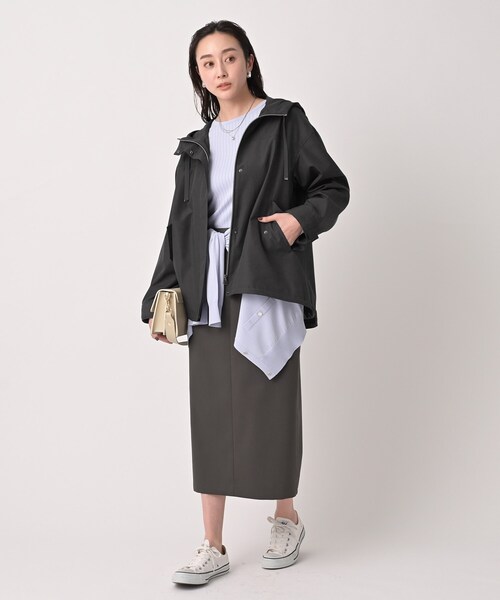 UNTITLED（アンタイトル）の「【洗える/はっ水】リラクシーマウンテンパーカー（ブルゾン・レディース・ベージュ/チャコールグレー/オフホワイト・04/03/02/01/42/00/44/46/48/50）」の17枚目の写真