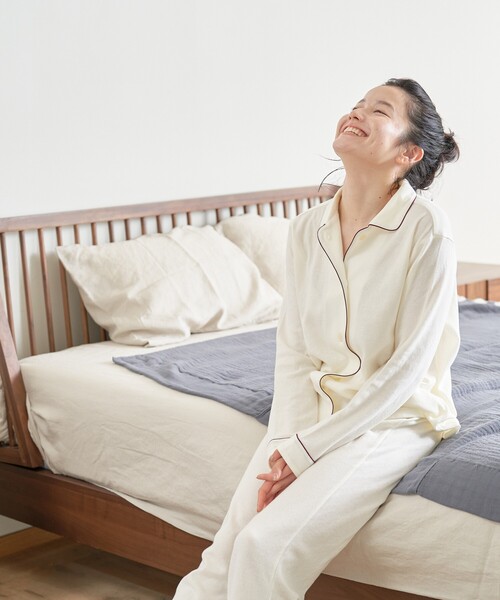 collex（コレックス）の「【神藤タオル】SHINTO INNER PILE BLANKET　3枚つなぎ　188×130（ブランケット・レディース・チャコールグレー/ブルー/アイボリー/ピンクベージュ・フリー）」の9枚目の写真