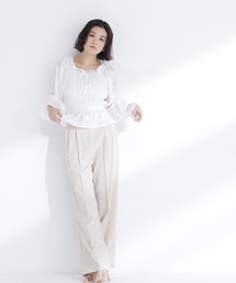 NATURAL BEAUTY BASIC | 【Oggi.jp掲載】タックステッチベルテッドパンツ(その他パンツ)
