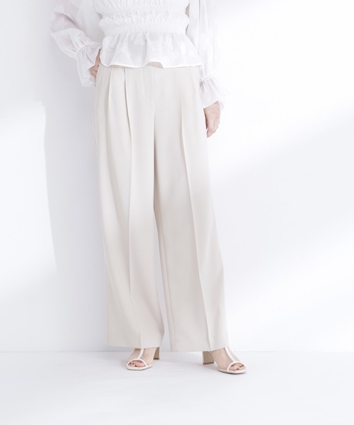 NATURAL BEAUTY BASIC(ナチュラルビューティーベーシック)の「【Oggi.jp掲載】タックステッチベルテッドパンツ(その他パンツ・レディース・イエロー/チャコールグレー・MEDIUM/P/S)」の17枚目の写真