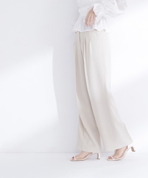 NATURAL BEAUTY BASIC(ナチュラルビューティーベーシック)の「【Oggi.jp掲載】タックステッチベルテッドパンツ(その他パンツ・レディース・イエロー/チャコールグレー・MEDIUM/P/S)」の18枚目の写真