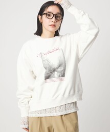 green label relaxing | 【WEB限定】<at ease>フォト プリント スウェット プルオーバー(スウェット)