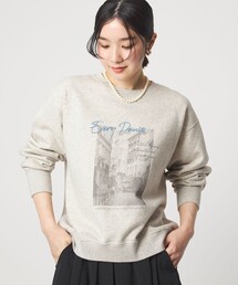 green label relaxing | 【WEB限定】<at ease>フォト プリント スウェット プルオーバー(スウェット)