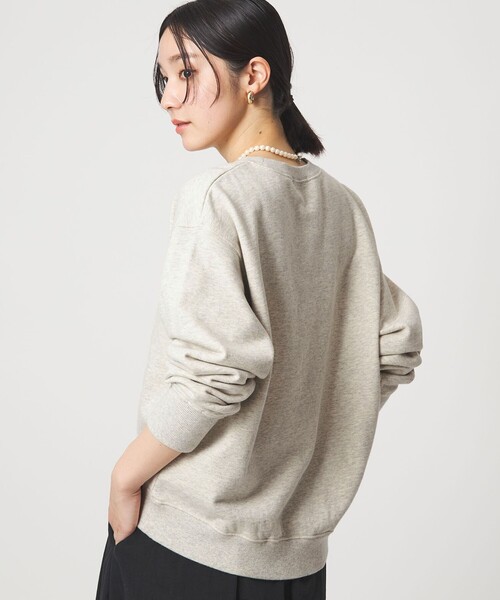 green label relaxing(グリーンレーベルリラクシング)の「【WEB限定】<at ease>フォト プリント スウェット プルオーバー(スウェット・レディース・ライトグレー/ネイビー/ホワイト・FREE)」の7枚目の写真