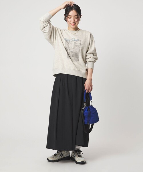 green label relaxing(グリーンレーベルリラクシング)の「【WEB限定】<at ease>フォト プリント スウェット プルオーバー(スウェット・レディース・ライトグレー/ネイビー/ホワイト・FREE)」の10枚目の写真