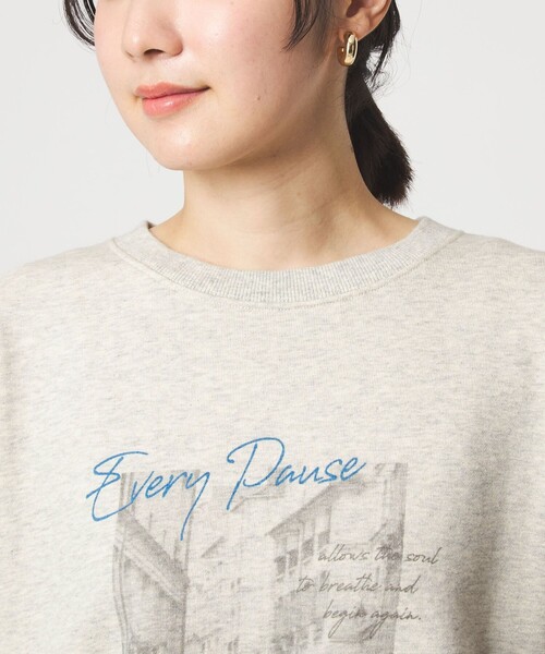 green label relaxing(グリーンレーベルリラクシング)の「【WEB限定】<at ease>フォト プリント スウェット プルオーバー(スウェット・レディース・ライトグレー/ネイビー/ホワイト・FREE)」の21枚目の写真