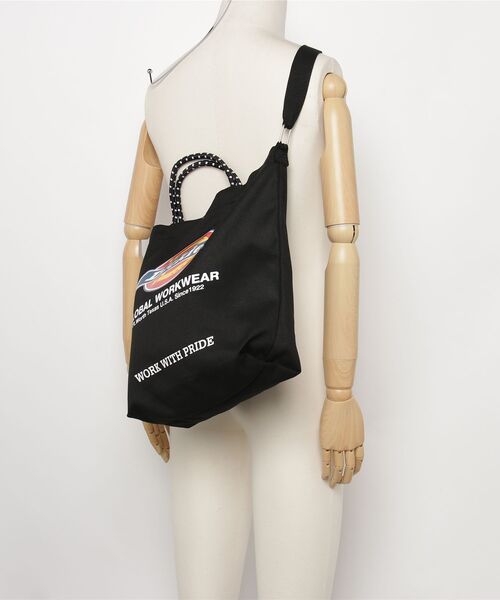 Dickies(ディッキーズ)の「【DICKIES/ディッキーズ】LOGO PRINT ROPE 2WAY SHOULDER / ロゴプリントロープ2wayショルダーバッグ(ショルダーバッグ・レディース・ブラック系/アイボリー/ブラック/オフホワイト・FREE)」の22枚目の写真