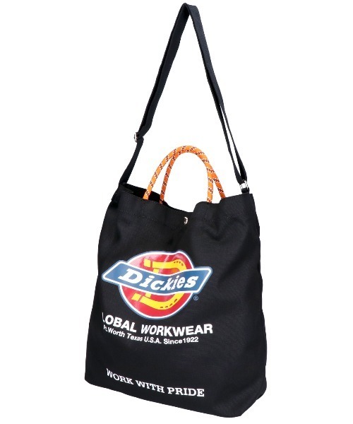 Dickies(ディッキーズ)の「【DICKIES/ディッキーズ】LOGO PRINT ROPE 2WAY SHOULDER / ロゴプリントロープ2wayショルダーバッグ(ショルダーバッグ・レディース・ブラック系/アイボリー/ブラック/オフホワイト・FREE)」の16枚目の写真