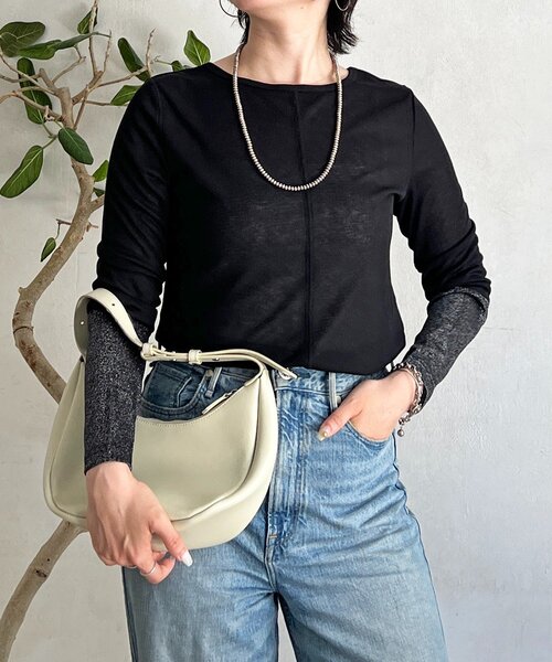 un dix cors(アンディコール)の「袖配色2WAY長袖カットソー(Tシャツ/カットソー・レディース・オフホワイト・FREE)」の13枚目の写真