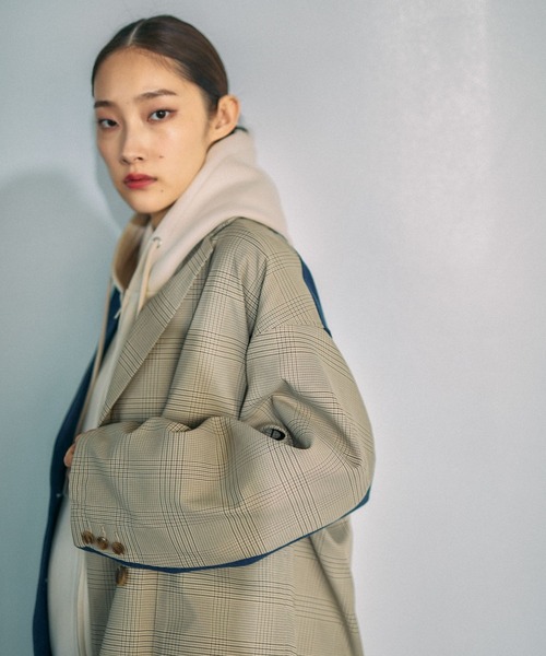 LEPSIM（レプシィム）の「デニムチェックドッキングジャケット　634146（デニムジャケット・レディース・ブルー・FREE）」の5枚目の写真