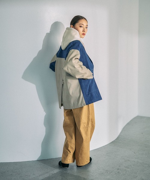 LEPSIM（レプシィム）の「デニムチェックドッキングジャケット　634146（デニムジャケット・レディース・ブルー・FREE）」の7枚目の写真