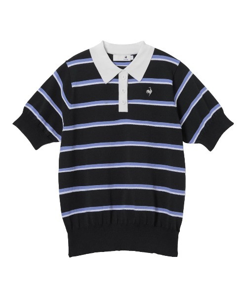 le coq sportif GOLF(ルコックスポルティフゴルフ)の「半袖ニットシャツ(ニット/セーター・レディース・ホワイト/オレンジ/ネイビー/ベージュ・3L/XL/L/M/S)」の4枚目の写真