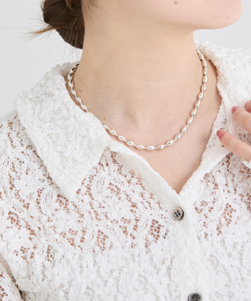 IENA（イエナ）の「quip queint/クィップ クエイント seed necklace 40cm ネックレス QU248（ネックレス・レディース・シルバー・FREE）」の2枚目の写真