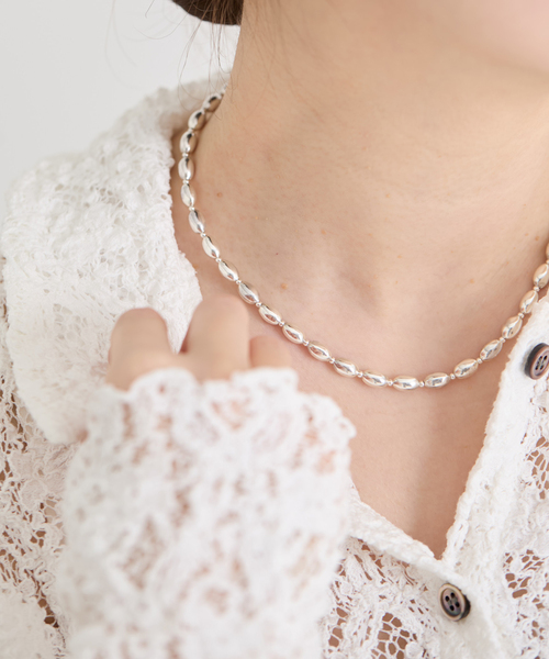 IENA（イエナ）の「quip queint/クィップ クエイント seed necklace 40cm ネックレス QU248（ネックレス・レディース・シルバー・FREE）」の3枚目の写真