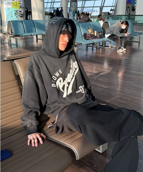 BROWNBREATH（ブラウンブレス）の「BREATH WASHED HOODIE - GREEN（パーカー・レディース・その他・LARGE/X-LARGE/SMALL/MEDIUM）」の9枚目の写真