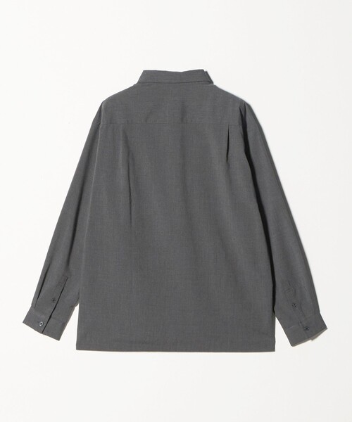 green label relaxing(グリーンレーベルリラクシング)の「【WEB限定】JUST fit ウールライク コンフォート シャツ -横ストレッチ-(シャツ/ブラウス・メンズ・ダークグレー/モカ/ブラック・L/M/S/XL)」の7枚目の写真