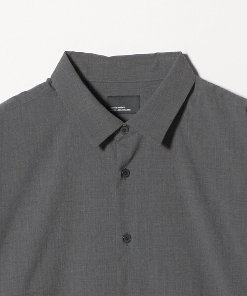 green label relaxing(グリーンレーベルリラクシング)の「【WEB限定】JUST fit ウールライク コンフォート シャツ -横ストレッチ-(シャツ/ブラウス・メンズ・ダークグレー/モカ/ブラック・L/M/S/XL)」の8枚目の写真