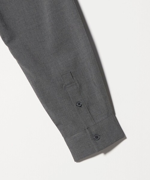green label relaxing(グリーンレーベルリラクシング)の「【WEB限定】JUST fit ウールライク コンフォート シャツ -横ストレッチ-(シャツ/ブラウス・メンズ・ダークグレー/モカ/ブラック・L/M/S/XL)」の9枚目の写真