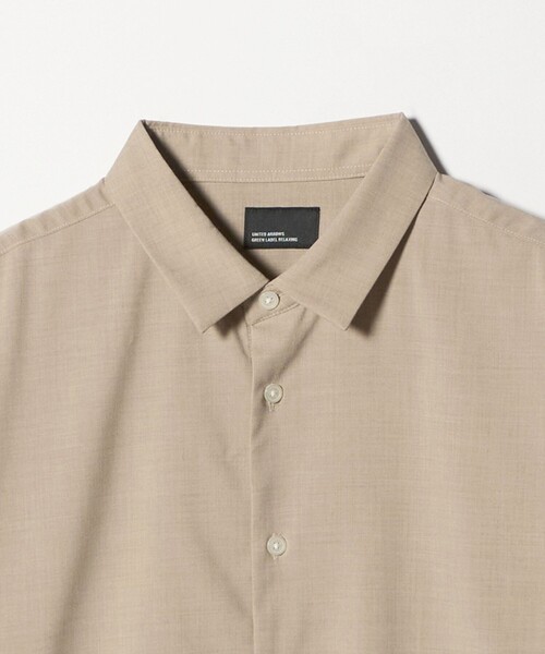 green label relaxing(グリーンレーベルリラクシング)の「【WEB限定】JUST fit ウールライク コンフォート シャツ -横ストレッチ-(シャツ/ブラウス・メンズ・ダークグレー/モカ/ブラック・L/M/S/XL)」の13枚目の写真