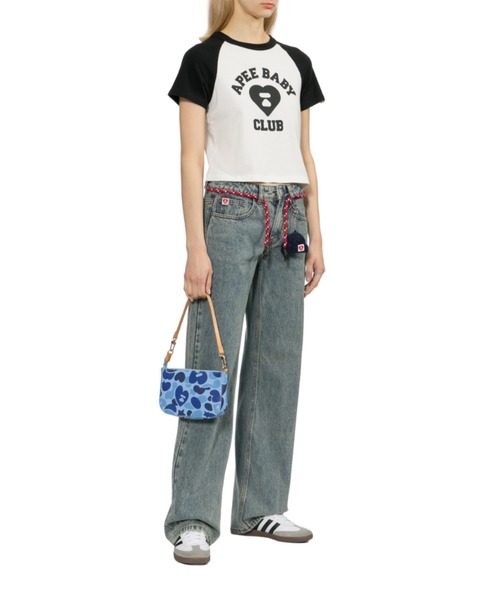 A BATHING APE(アベイシングエイプ)の「CAMO MINI BAG HANDBAG #1(ハンドバッグ・レディース・ピンク/ブルー/マルチ・FREE)」の16枚目の写真
