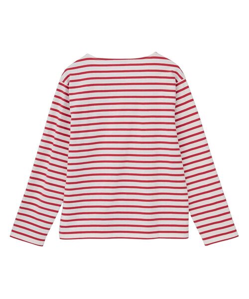 AMERICAN HOLIC（アメリカンホリック）の「バスクボーダーロンT（Tシャツ/カットソー・レディース・イエロー/ネイビー/ピンク・L/M）」の7枚目の写真