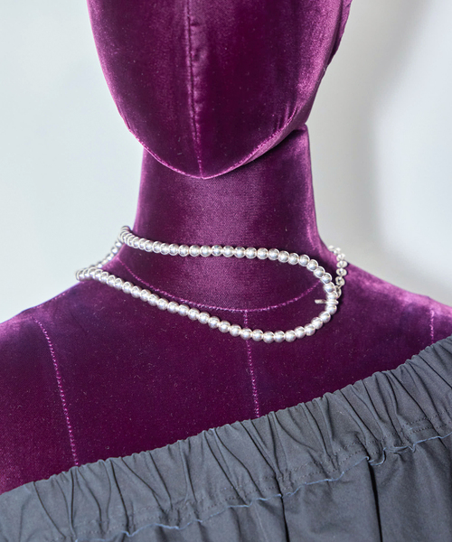 SASKIA DIEZ（サスキアディッツ）の「SASKIA DIEZ LIQUID NECKLACE Choker：ネックレス（ネックレス・レディース・シルバー・FREE）」の2枚目の写真