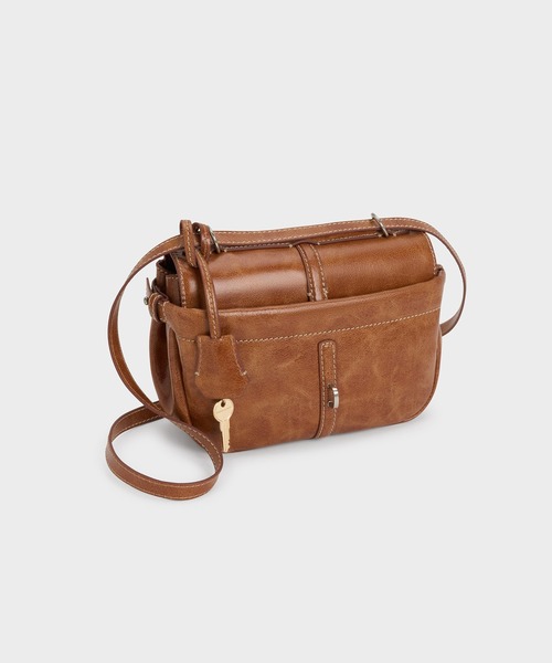 CHARLES & KEITH（チャールズ & キース）の「Delfinaデルフィナチェーンクロスボディーバッグ（ショルダーバッグ・レディース・ダークブラウン系3/ケミカルウォッシュ・S）」の10枚目の写真