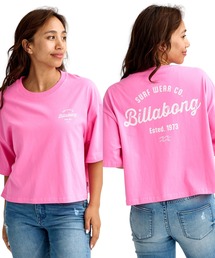 BILLABONG ウィメンズ ARCH ROUGH LOGO CROP Tシャツ 【2026年春夏モデル】