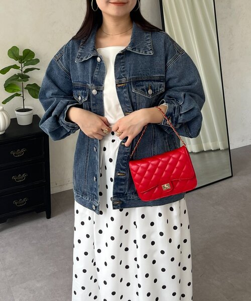 prose verse（プロズヴェール）の「バックタグオーバーサイズデニムジャケット（デニムジャケット・レディース・ブルー・LARGE/MEDIUM）」の4枚目の写真