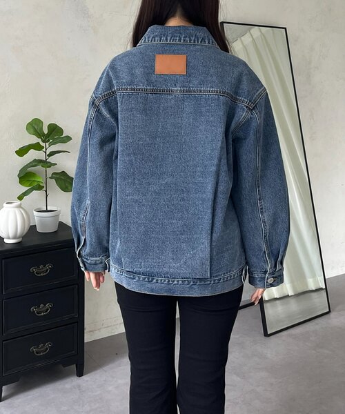 prose verse（プロズヴェール）の「バックタグオーバーサイズデニムジャケット（デニムジャケット・レディース・ブルー・LARGE/MEDIUM）」の10枚目の写真