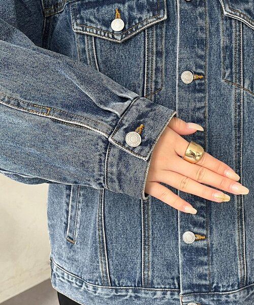 prose verse（プロズヴェール）の「バックタグオーバーサイズデニムジャケット（デニムジャケット・レディース・ブルー・LARGE/MEDIUM）」の13枚目の写真