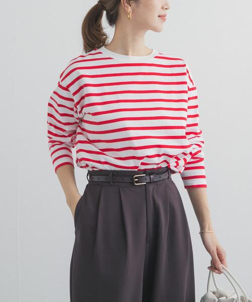 URBAN RESEARCH DOORS（アーバンリサーチドアーズ）の「ボーダーワイドプルオーバー（Tシャツ/カットソー・レディース・ブルー/レッド/ブラック・FREE）」の12枚目の写真