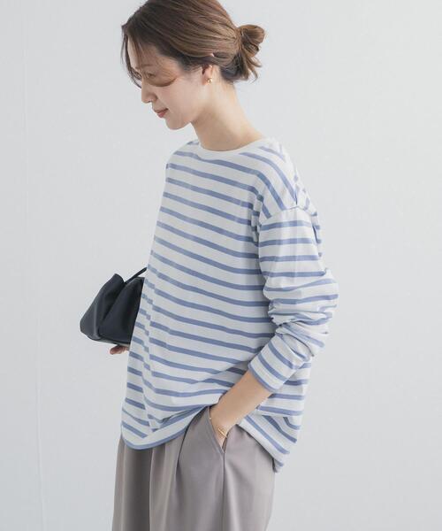 URBAN RESEARCH DOORS(アーバンリサーチドアーズ)の「ボーダーワイドプルオーバー(Tシャツ/カットソー・レディース・ブルー/レッド/ブラック・FREE)」の15枚目の写真