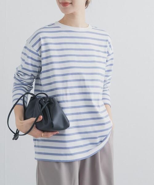 URBAN RESEARCH DOORS(アーバンリサーチドアーズ)の「ボーダーワイドプルオーバー(Tシャツ/カットソー・レディース・ブルー/レッド/ブラック・FREE)」の17枚目の写真
