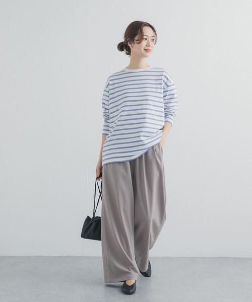 URBAN RESEARCH DOORS(アーバンリサーチドアーズ)の「ボーダーワイドプルオーバー(Tシャツ/カットソー・レディース・ブルー/レッド/ブラック・FREE)」の18枚目の写真