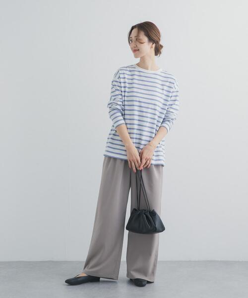URBAN RESEARCH DOORS(アーバンリサーチドアーズ)の「ボーダーワイドプルオーバー(Tシャツ/カットソー・レディース・ブルー/レッド/ブラック・FREE)」の19枚目の写真