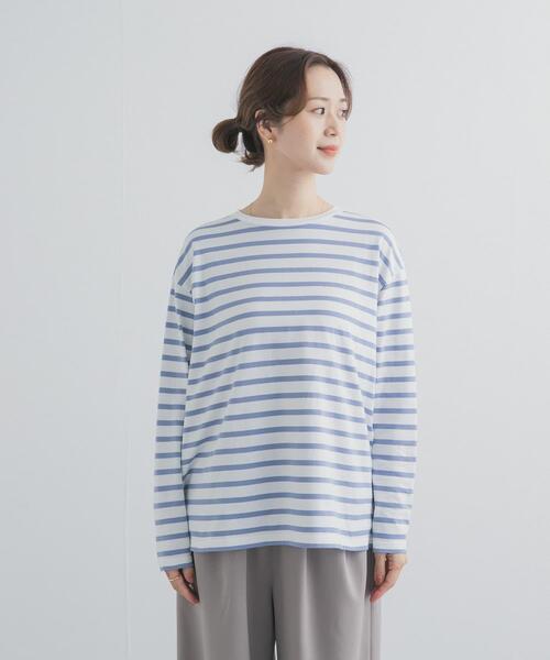URBAN RESEARCH DOORS(アーバンリサーチドアーズ)の「ボーダーワイドプルオーバー(Tシャツ/カットソー・レディース・ブルー/レッド/ブラック・FREE)」の20枚目の写真