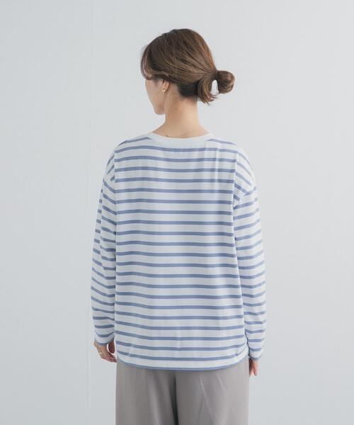 URBAN RESEARCH DOORS(アーバンリサーチドアーズ)の「ボーダーワイドプルオーバー(Tシャツ/カットソー・レディース・ブルー/レッド/ブラック・FREE)」の22枚目の写真