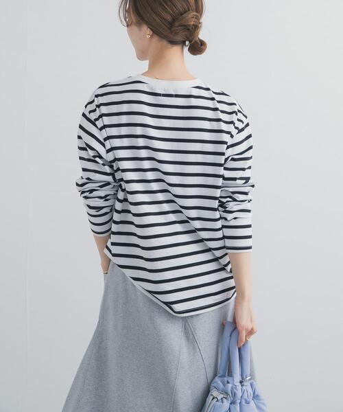 URBAN RESEARCH DOORS（アーバンリサーチドアーズ）の「ボーダーワイドプルオーバー（Tシャツ/カットソー・レディース・ブルー/レッド/ブラック・FREE）」の5枚目の写真