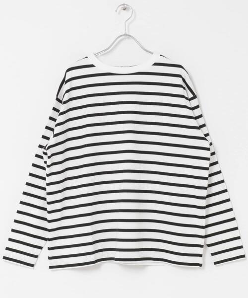 URBAN RESEARCH DOORS（アーバンリサーチドアーズ）の「ボーダーワイドプルオーバー（Tシャツ/カットソー・レディース・ブルー/レッド/ブラック・FREE）」の7枚目の写真