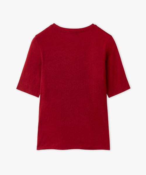 38COMEONCOMMON（38カモンコモン）の「Slim Half T-Shirt (Red)（Tシャツ/カットソー・レディース・その他・FREE）」の2枚目の写真