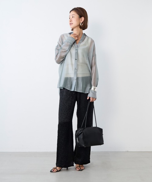 MICA&DEAL(マイカ&ディール)の「フラワージャガードセミワイドパンツ(その他パンツ・レディース・ブラウン/ブラック・FREE)」の18枚目の写真