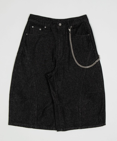 WEGO(ウィゴー)の「WEGO/【26年春夏新作】チェーン付きバルーンショーツ(デニムパンツ・メンズ・ピンク/インディゴブルー/その他1/その他2/アイボリー/ブラック系2・MEDIUM/LARGE)」の14枚目の写真