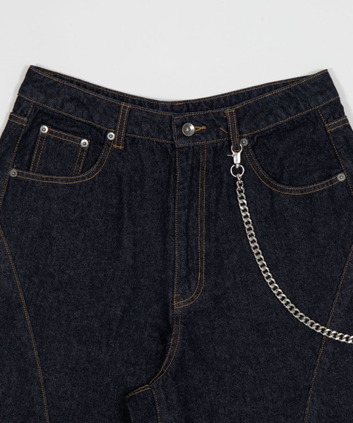 WEGO(ウィゴー)の「WEGO/【26年春夏新作】チェーン付きバルーンショーツ(デニムパンツ・メンズ・ピンク/インディゴブルー/その他1/その他2/アイボリー/ブラック系2・MEDIUM/LARGE)」の20枚目の写真
