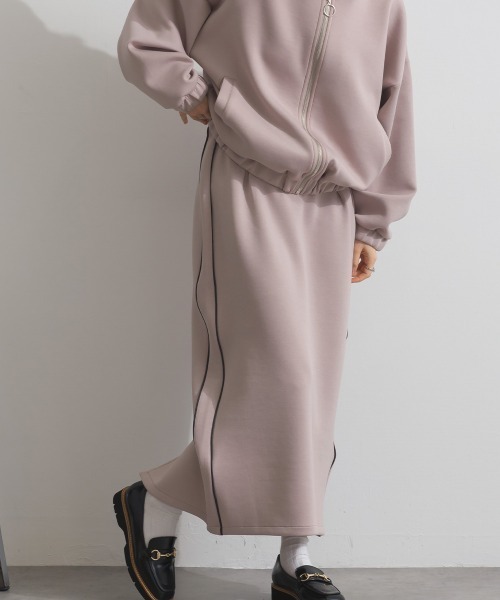 Fizz（フィズ）の「ダンボールIライントラックスカート（スカート・レディース・ブラック/アイボリー/ベージュ・M）」の19枚目の写真