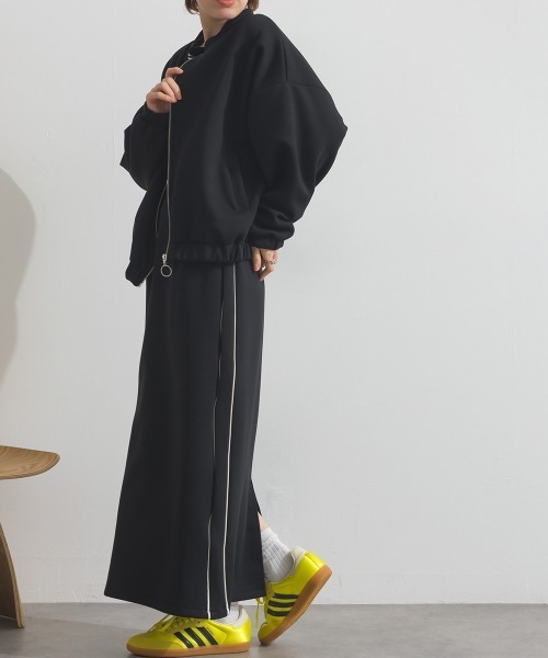 Fizz（フィズ）の「ダンボールIライントラックスカート（スカート・レディース・ブラック/アイボリー/ベージュ・M）」の14枚目の写真